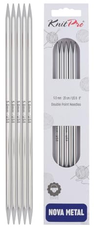 KnitPro Nova Double Pointed Needles 8 (20cm) | 5.00mm