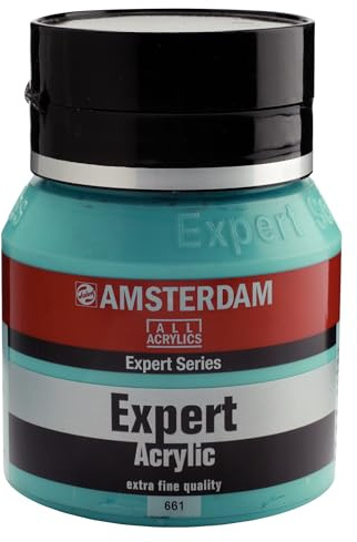 Amsterdam Expert Series Acrylic - 400 ml Turquoise Green 661 - Professional Heavy Body Paint with Excellent Lightfastness & Durable Satin Finish