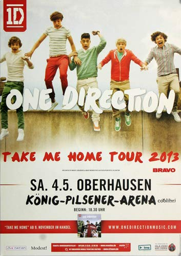 One Direction - Oberhausen, Oberhausen 2013 » Konzertplakat/Premium Poster | Live Konzert Veranstaltung | DIN A1 «