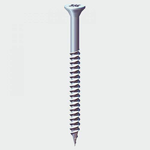 TIMCO PZ2 Countersunk BZP Twin Woodscrews - 8 x 1 1/2 - Zinc - Bag of 350