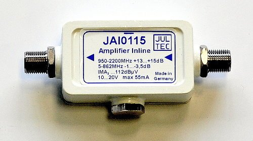Jultec JAI 0115 SAT-Inline-Verstärker, 15dB, ferngespeist