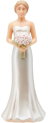 Amscan CAKE TOPPER BLONDE BRIDE BLS, 4 1/8, Multicolored