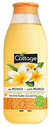 Cottage Douche Huile Extra Nourrissante au Monoï Peaux sèches et sensibles 97% d'ingrédients d'origine naturelle 560ml