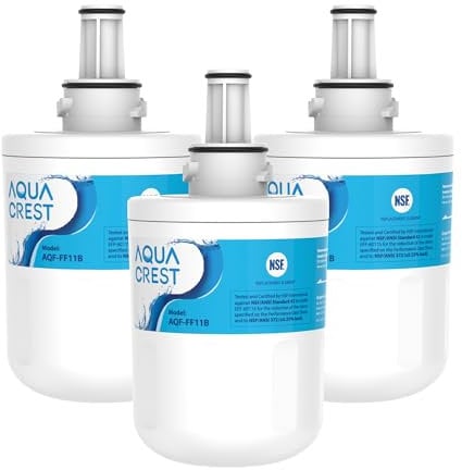 AQUA CREST DA29-00003G Fridge Water Filter, Compatible with Samsung® Aqua Pure Plus DA29-00003G, DA29-00003B DA97-06317A DA61-00159A, HAFCU1/XAA, HAFIN2/EXP, WF289 (3)