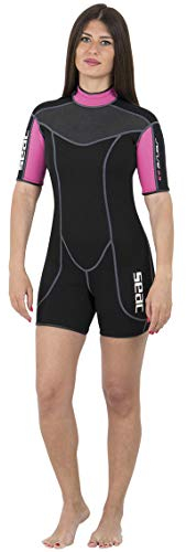 SEAC Ciao 2.5mm High Stretch Comfortable Neoprene Short Wetsuit Mens Women Kids for Scuba, Snorkeling, Swimming