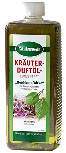 Finnsa Duftöle für Sauna und Verdampferschalen 1,0 l, Heublume/Birke