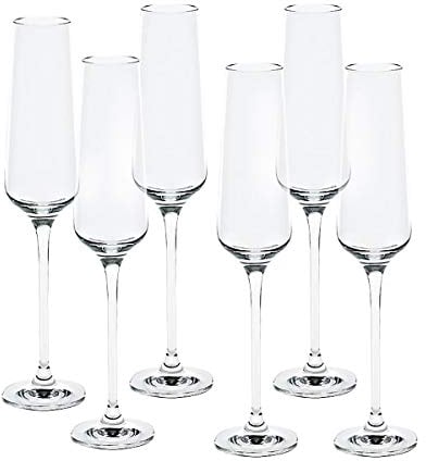 CRISTALICA Sektglas 6er-Set Sektkelch Charisma für Schampus Prosecco Champagner 150 ml klar