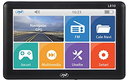 Sistema de navegación GPS PNI L810, 7 Pulgadas, 800 MHz, 256M DDR, 8GB, transmisor FM, Compatible con Cualquier Mapa, no Hay Mapa preinstalado