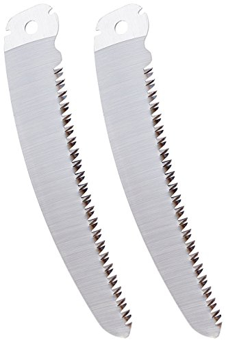 AGT Zubehör zu Camping-Säge: Carbonstahl-Sägeblatt,Trapez-Verzahnung,für Klappsäge WKS-180,2er Set (Astklappsäge, Gartenklappsägen, Heckenschere)