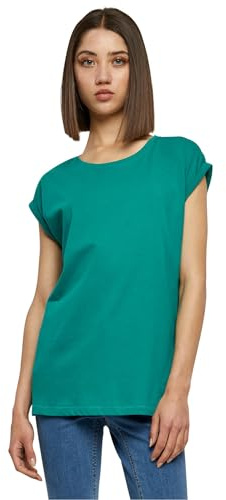 Urban Classics Women's Ladies Extended Shoulder Tee T-Shirt, Fresh Green, XL