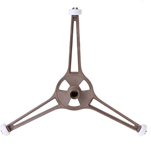 fivekim Bandeja de plástico para Horno microondas con Forma de triángulo para Plato de Cristal Plano de 24,5 cm