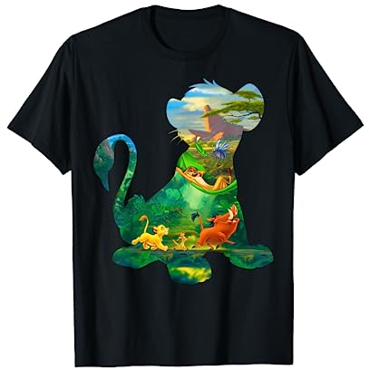 Disney The Lion King Simba Silhouette Timon Pumbaa Zazu T-Shirt