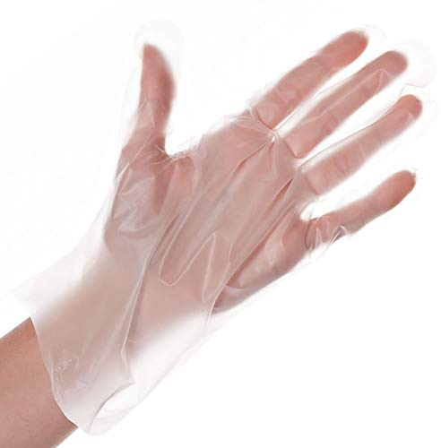 Hygostar TPE Handschuh Transparent glatt, Größe S