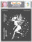 CrafTreat Fairy Stencils for Painting on Wood Reusable - Fairy with Wings - 6X6 Inches - Fairy Wing Stencil for Painting on Canvas - Home Decor Stencils of Fairy
