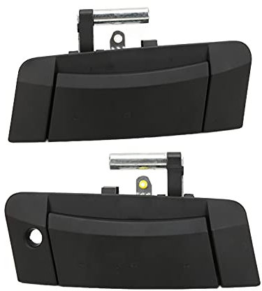Qiilu poignée de porte de voiture, 2pcs Poignée de porte extérieure Extérieur Extérieur Extérieur Noir Poignée De Porte 80607-CD00B Noir De Remplacement pour Nissan 350Z 2003-2009