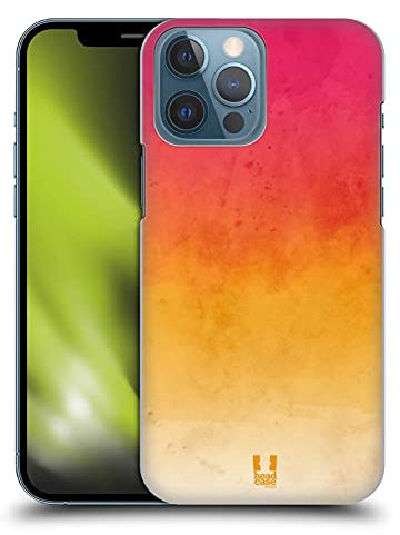 Head Case Designs Rosa E Giallo Aquarello Sfumato Custodia Cover Dura per Parte Posteriore Compatibile con Apple iPhone 13 PRO Max