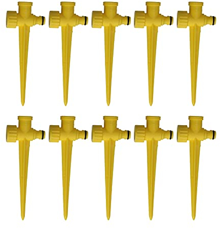 Sprinkler Spike, 10 STÜCKE 1/2 Zoll Innengewinde Schnittstelle Rasensprinkler Spike Basis Kunststoff Impact Sprinkler Gartenbewässerungssystem
