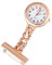 Watch: FOB Uhr Clip auf Taschenuhr Quarz Uhr Revers Watch Uhr Clip Uhr mit Second Hand für Krankenschwestern Ärzte Rose Gold