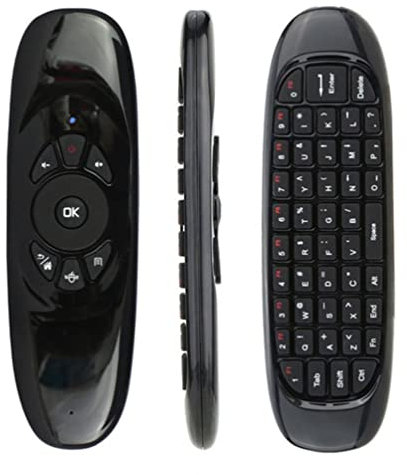 C120 Multifuncional 2.4G Control remoto Air Mouse Teclado inalámbrico Compatible para KODI Android Mini TV Box/PS4/PC/Laptop (Versión estándar general (Inglés))