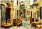 Wallario Vliestapete Fototapete Italienische kleine Gasse - Wandtapete Größe: 200 x 140 cm