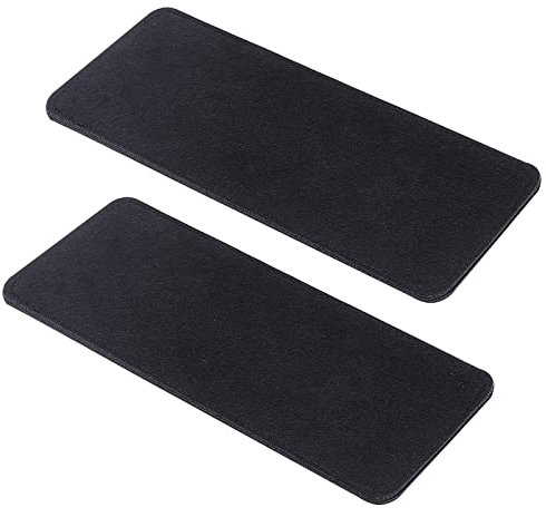 Pandahall Moldeador de Base de Fieltro Negro 2 Piezas de 30.5 X 15 cm Almohadilla Inferior para Esquina de Arco Forro de Tablero para Bolso de Cuero Bolso de Bandolera Mochila de Viaje