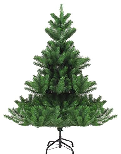 vidaXL Künstlicher Weihnachtsbaum Nordmanntanne Tannenbaum Christbaum Dekobaum Kunstbaum Weihnachten Dekoration Weihnachtsdeko Grün 210cm