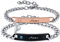 VNOX Personalisierte Gravur Paar Armbänder Personalisierbaren Armbänd Familie Armbänder|Partnerarmband für Paare|Pärchen Armband (2 Stück Zirkon paar armband)