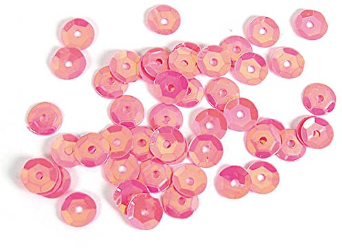 INNSPIRO Lustrino aurora boreale rosa 7 mm. 500 g. 37500u. ca. Ideali per gioielli e artigianato con bambini.