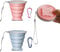 2 Pezzi Bicchiere Pieghevole da Viaggio, 180ml，Bicchiere Portatile, Bicchieri Richiudibili da Viaggio,Bicchiere Pieghevole in Silicone Alimentare, Adatto per Viaggi Picnic Sport Campeggio Ecc