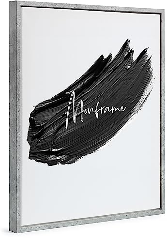 Monframe Schattenfugenrahmen - 60x70 cm - Beton - für Leinwandbilder auf Keilrahmen - Leerrahmen ohne Glas und Rückwand