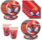 Antsparty 80Pcs Superhero Party Tableware Decorations for Kids Birthday, Paper Plates Napkins Cups Set, Kids Boys Spider Themed Birthday Party Supplies