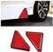 JNNJ 2Pcs Auto Tür Ecke Anti-Scratch Abdeckung, Auto Vordertür Ecke Anti-Kollision Abdeckungen, Universal Protector Eckenschutz Aufkleber Für Autotüren(Rot)