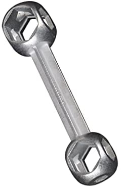 Sehoangd 1pc Bicycle Wrench Flyes Dumbell Shaped Bicycle Spanner Repair Tool Wrench Multifunctional Holes Portable Cycling Bone Type Zinc Alloy Bike Spanner for 6-15mm Screws Hexagon