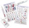 FEENSTAUB Kerzentattoos Weihnachten, 2er Set Kerzenfolien Weihnachten DIN A5, Wasserschiebefolie Kerzen, Weihnachtskerze 24 tage, Kerzensticker Advent, Kerzen Tattoo Folie Advent, Wichtel