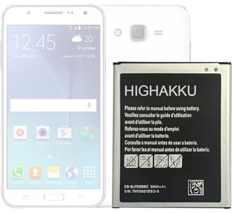 HIGHAKKU Batterie de rechange EB-BJ700BBC, EB-BJ700CBE, EB-BJ700CBN compatible avec Samsung Galaxy J7, Galaxy J7 Core, Galaxy J7 Duo 2018, Galaxy J7 Duos, J7 LTE, J7 Prime, Galaxy J7, Mega on