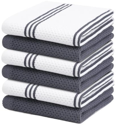 Scrub Mommy 4/6 Uds Toalla de Cocina, Toalla de Cocina, paño Absorbente, paño de Limpieza doméstico Suave y seco Bayetas (Color : Dark Grey)