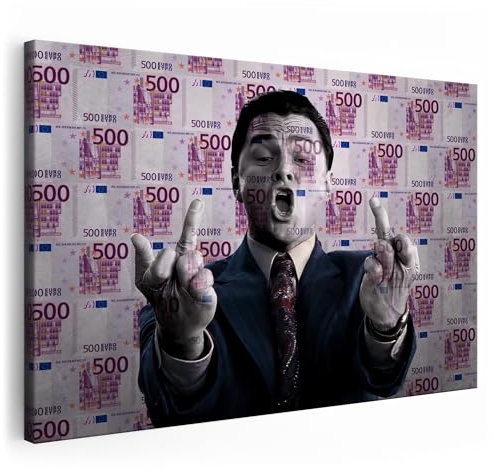 Artmazing | Leonardo DiCaprio Bild bunt | S-Art Bilder | DiCaprio Bilder Modern | Coole Wandbilder Wohnzimmer | Wandbild Leonardo DiCaprio Deko XXL | Bild Leinwand XXL | Leonardo DiCaprio Bilder Wand