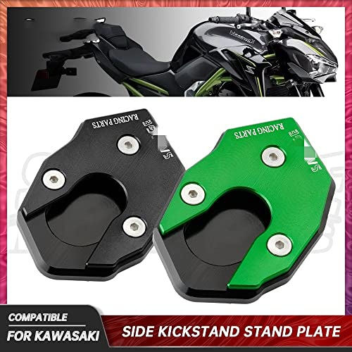 Seitenständer Verlängerung Pad Motorradständer Seitenständerplatte für Ka&wasaki Z1000/R Z900 RS Z800 Z650 Z300 Z250 Motocross Extension Foot Pad Support