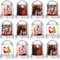 Barydat Weihnachts-Schneekugel-Kits, Weihnachts-Schneekugeln, Kunststoff-Schneekugel mit weißem Karton, Bild, Aktivitäten, Dekoration, DIY, festlich, Winterurlaub, Basteln, Ornament, 12 Stück