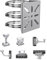 Universal Vertical Pole Mount with 3 Loops, Stainless Steel Vertical Pole Mount Adapter for CCTV Security Camera PTZ Dome Indoor Outdoor AP Access Point Client CPE,1 Pack
