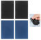 4 Stück Stoff Selbstklebend Aufnäher der Daunenjacke, Nylon Flicken, Anwendbar auf Mantel, Daunenmantel, Textilklebeband für Reparatur von Hosen, Schwarz, Dunkelblau (14.5x20cm)