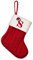 Sleeleece Personalisierte Weihnachtsstrümpfe mit Buchstaben Weihnachtssocke 20 cm Bestickter Nikolausstrumpf Christmas Stockings Nikolausstiefel Nikolaussocken zum Befüllen & Aufhängen für Süßigkeiten