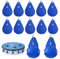 12pcs Pool Cover Weights with Hooks, Leakproof Swimming Pool Wall Cover Hanging Water Bags Antifreezing Winter Pool Tarp Weights for Swimming Pool Closing Kit