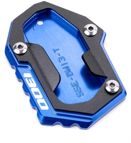 Motorradzubehör für R1300GS R 1300 GS R 1300GS 2024 2025 gs1300 GS 1300 | Motorrad Seitenständer Verlängerung Platte Motorradständer CNC Aluminium (Blau)