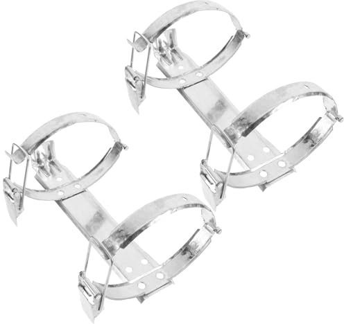 Amosfun 2 Stück Halterung für Feuerlöscher UTV-Feuerlöscherhalterung Feuerlöscherhalterung für Fahrzeug Feuerlöscherschrank Halterungen für Feuerlöscher Eckwinkel Rostfreier Stahl Silver