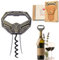 OHAANYY Apribottiglie 3 in 1 Ah e due rebbi per rimuovere tappi per bottiglie di vino, ah-so può rimuovere i tappi di vino vecchi e fragili in modo facile da stappare per intenditori (bronzo-diamante)