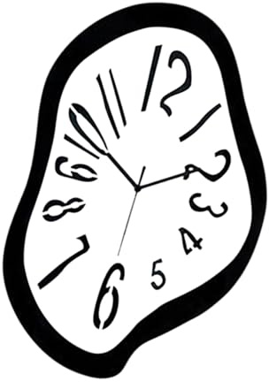 Sharplace Wanduhr ohne tickende multifunktionale leichte unregelmäßige dekorative Ornament für Schulstudien Schlafzimmer Café Bar Home