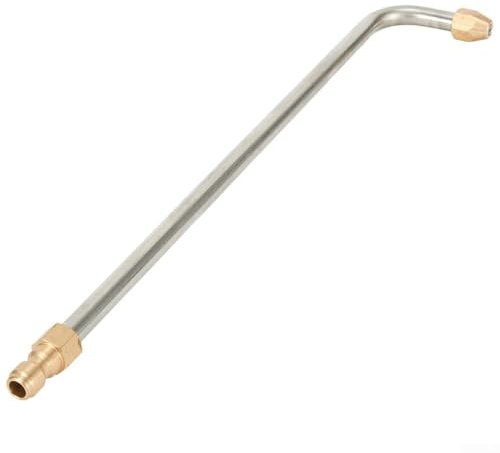 Hochdruckreiniger, abgewinkelte Lanze Verlängerung, Sprühstabdüse, mit Schnellanschluss, für Autoreinigung 30 90 Grad U-Form, Edelstahl, verstellbar 5000 PSI (35 cm-90)