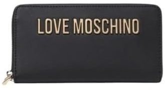 Moschino Damen Geldbörse Love Reißverschluss Around schwarz JC5611 schwarz, Schwarz Gold, Taglia Unica, Casual