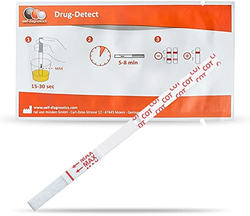 self-diagnostics Test antidroga urine Cotinina (COT) - Nicotina - Cut-Off: 200 ng/ml - 10 strisce reattive - Rilevamento della droga - Test ad immersione - Test droga urine - Test della Nicotina